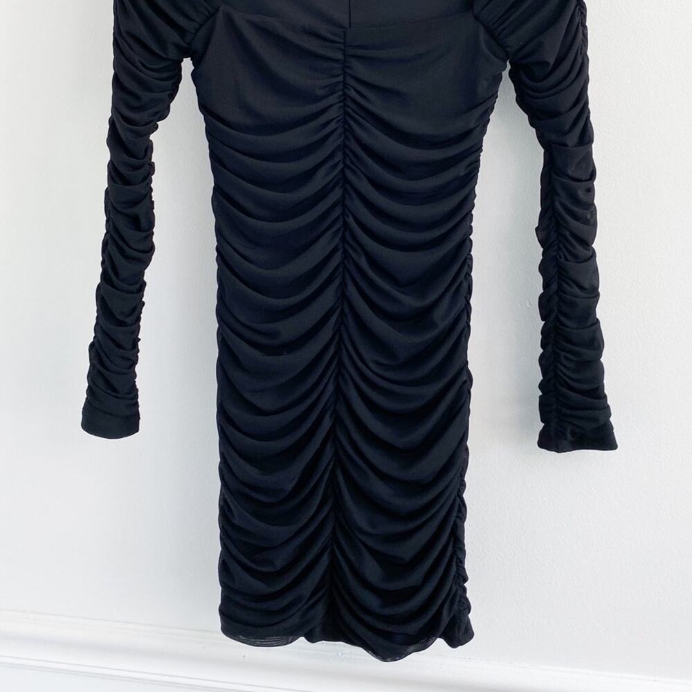 Michael Costello x Revolve Franky Bodycon Square Neck Long Sleeve Dress - Picture 4 of 6